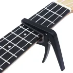 Professional Black Ukulele Capo Quick Change Tuner Musical Instrument Accessories Acoustic 4 Strings Hawaii Guitar Tuning Clamp- Musical Instruments
