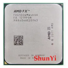 AMD FX4100 3.6GHz Quad-Core CPU Processor FX 4100 FD4100WMW4KGU 95W Socket AM3+-Computer Components