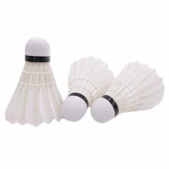 New 15PCS Professional Badminton Balls A60E White Goose Feather Training Badminton Ball Shuttlecocks With Tube Balls Accessories- Racquetball & Squash