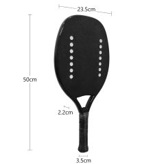 Raquete beach tennis carbono matt surface beach tennis racket carbon for men durable racket with case- Racquetball & Squash