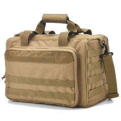 Tactical Range Bag Molle System 600D Waterproof Gun Shooting Pistol Case Pack Khaki  Hunting Accessories Tools Sling Bag Camping-Accessories