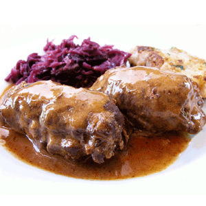 Olde Worlde German Beef Rouladen Rolls with Gravy